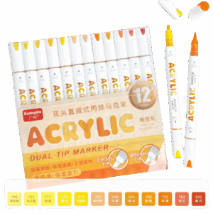 ACRYLIC 12- סדרת הגוונים הצהובים-כתומים