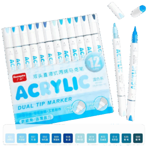 ACRYLIC 12- סדרת הגוונים הכחולים