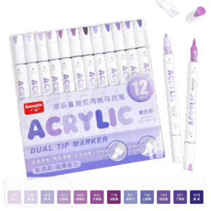 ACRYLIC 12- סדרת הסגולים