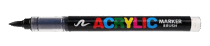 ACRYLIC BRUSH MARKER  גוון שחור 611